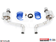 Premium performance exhaust system for 2011-2014 Dodge Charger SRT8 with 6.4 HEMI V8, featuring stainless steel construction and electronic valve control.