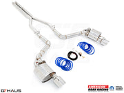 Premium performance exhaust system for 2011-2014 Dodge Charger SRT8 with 6.4 HEMI V8, featuring stainless steel construction.