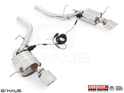 Premium performance exhaust system for 2021+ Dodge Durango Hellcat with 6.2L SC HEMI V8, featuring electronic valve control.