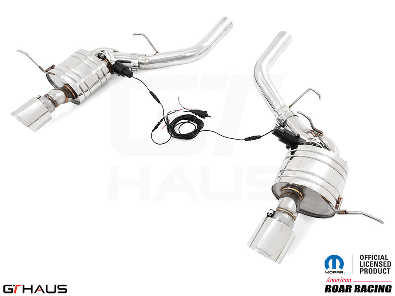 Premium performance exhaust system for 2021+ Dodge Durango Hellcat with 6.2L SC HEMI V8, featuring stainless steel construction.