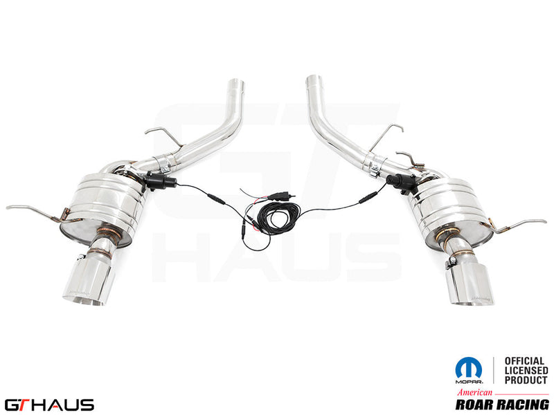 Premium performance exhaust system for 2021+ Dodge Durango Hellcat featuring stainless steel construction and electronic valve control.
