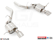 Premium performance exhaust system for 2021+ Dodge Durango Hellcat featuring T304 stainless steel construction.