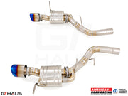 Premium performance exhaust system for 2021+ Dodge Durango Hellcat with 6.2L SC HEMI V8, featuring stainless steel construction.