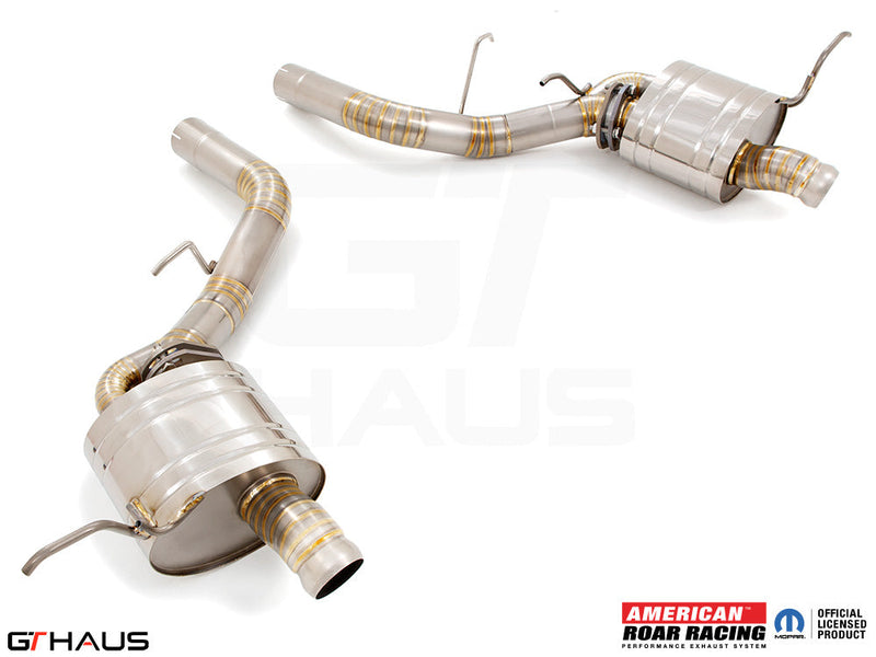 Premium exhaust system for 2021+ Dodge Durango Hellcat, featuring stainless steel construction and enhanced performance.