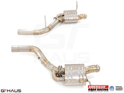 Premium performance exhaust system for 2021+ Dodge Durango Hellcat with 6.2L SC HEMI V8, featuring stainless steel construction.