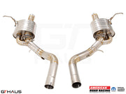 Premium exhaust system for 2021+ Dodge Durango Hellcat featuring T304 stainless steel construction and performance design.