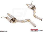 Premium performance exhaust system for 2021+ Dodge Durango Hellcat with 6.2L SC HEMI V8, featuring stainless steel construction.