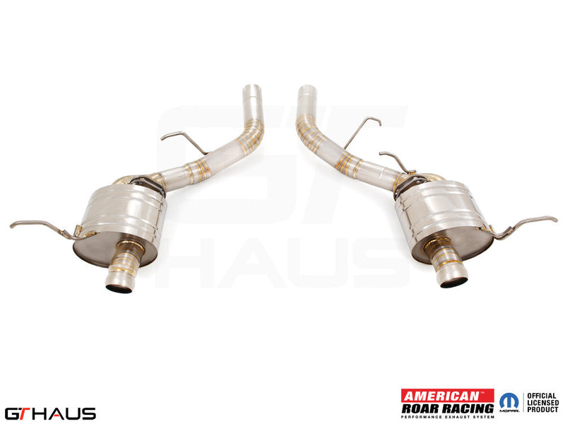 Premium exhaust system for 2021+ Dodge Durango Hellcat featuring stainless steel construction and enhanced performance.