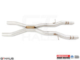 Stainless steel catback X-pipe resonator delete section for 2012+ Dodge Durango R/T with 5.7 HEMI V8.