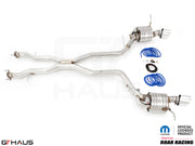 Premium performance exhaust system for 2012+ Dodge Durango R/T with 5.7 HEMI V8, featuring stainless steel construction and electronic valve control.