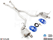 Premium performance exhaust system for 2012+ Dodge Durango R/T with 5.7 HEMI V8, featuring stainless steel construction.