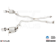 Premium performance exhaust system for Dodge Durango R/T with 5.7 HEMI V8, featuring stainless steel construction.