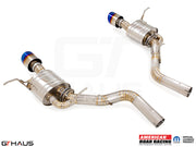 High-performance exhaust system for 2012+ Dodge Durango R/T with 5.7 HEMI V8, featuring stainless steel construction and dual tips.