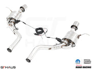 Premium performance exhaust system for 2017+ Dodge Durango SRT8 with 6.4 HEMI V8, featuring electronic valve control.