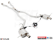 Premium performance exhaust system for 2017+ Dodge Durango SRT8 with 6.4 HEMI V8, featuring stainless steel construction and electronic valve control.