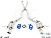 Premium performance exhaust system for 2017+ Dodge Durango SRT8 with 6.4 HEMI V8, featuring stainless steel construction.