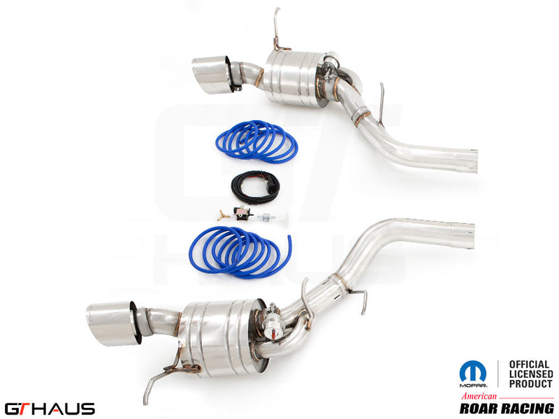 Premium performance exhaust system for 2017+ Dodge Durango SRT8 featuring stainless steel construction and electronic valve control.