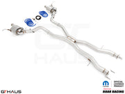 Premium performance exhaust system for 2017+ Dodge Durango SRT8 with 6.4 HEMI V8, featuring stainless steel construction.