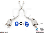 Premium performance exhaust system for 2017+ Dodge Durango SRT8 with 6.4 HEMI V8, featuring stainless steel construction.