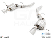 Premium performance exhaust system for 2017+ Dodge Durango SRT8 with 6.4 HEMI V8, featuring stainless steel construction.