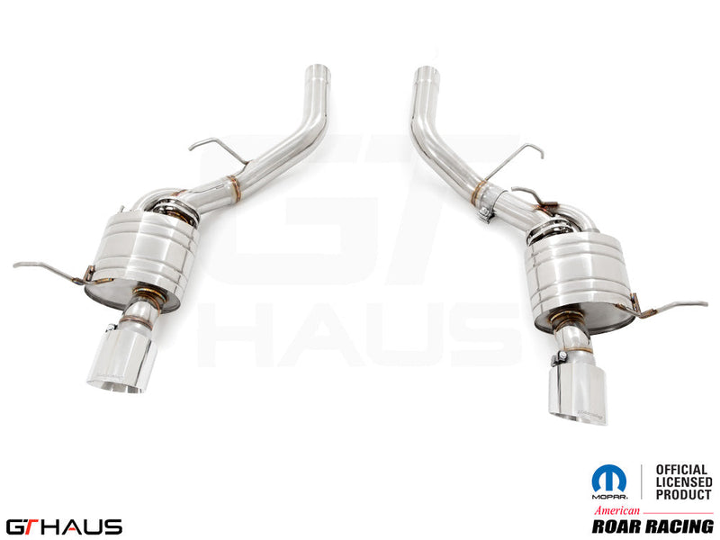 Premium performance exhaust system for 2017+ Dodge Durango SRT8 featuring stainless steel construction and enhanced sound.