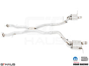 Premium performance exhaust system for 2017+ Dodge Durango SRT8 with 6.4 HEMI V8, featuring stainless steel construction.