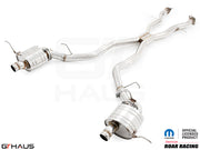 Premium performance exhaust system for 2017+ Dodge Durango SRT8 with 6.4 HEMI V8, featuring stainless steel construction.