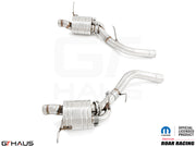 Premium performance exhaust system for 2017+ Dodge Durango SRT8 with 6.4 HEMI V8, featuring stainless steel construction.