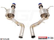Premium exhaust system for 2017+ Dodge Durango SRT8 with 6.4 HEMI V8, featuring stainless steel construction and electronic valve control.