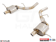 Premium exhaust system for 2017+ Dodge Durango SRT8 featuring T304 stainless steel construction and enhanced performance.