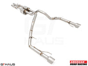 Premium performance exhaust system for 2023+ Ford F-150 Raptor R, featuring stainless steel construction and enhanced sound.