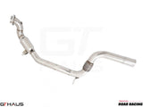 Stainless steel Catback Y-Pipe resonator delete section for 2015-2023 Ford Mustang EcoBoost I-4 2.3L.