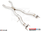 Stainless steel catback X-pipe resonator delete section for 2012+ Jeep Grand Cherokee R/T with 5.7 HEMI V8.