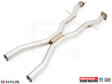 Stainless steel catback X-pipe resonator delete section for 2012+ Jeep Grand Cherokee R/T with 5.7 HEMI V8.