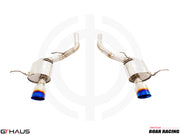 Premium performance exhaust system for 2012+ Jeep Grand Cherokee R/T with 5.7 HEMI V8, featuring stainless steel construction.