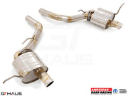 Premium exhaust system for Jeep Grand Cherokee R/T (5.7 HEMI V8) 2012+, featuring stainless steel construction and performance design.