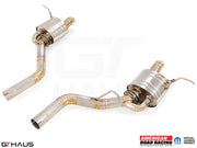Premium performance exhaust system for Jeep Grand Cherokee R/T with 5.7 HEMI V8, enhancing sound and efficiency.