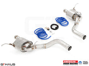 Premium performance exhaust system for 2012+ Jeep Grand Cherokee SRT8 featuring stainless steel construction and enhanced sound.