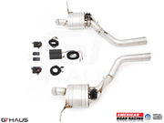 Premium performance exhaust system for 2012+ Jeep Grand Cherokee R/T with 5.7 HEMI V8, featuring electronic valve control.