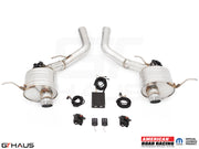 Premium performance exhaust system for 2017+ Jeep Grand Cherokee SRT TrackHawk, featuring electronic valve control.