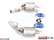 Premium performance exhaust system for 2020+ Jeep Wagoneer 3.0T V6, featuring stainless steel construction and advanced design.