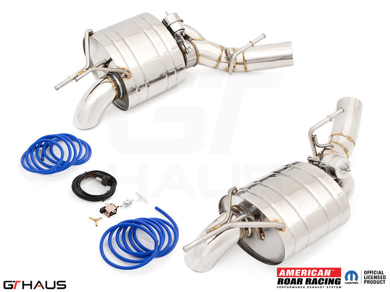 Premium exhaust system for 2020+ Jeep Wagoneer 3.0T V6, featuring stainless steel construction and electronic valve control.