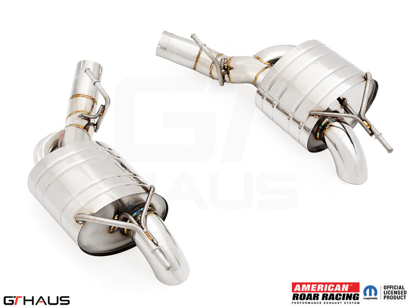 Premium performance exhaust system for 2020+ Jeep Wagoneer 3.0T V6, featuring stainless steel construction and advanced design.
