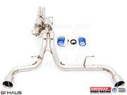 Premium exhaust system for Jeep Wrangler JL 2018+ Rubicon 392 with 5.7 HEMI V8, featuring stainless steel construction and performance design.