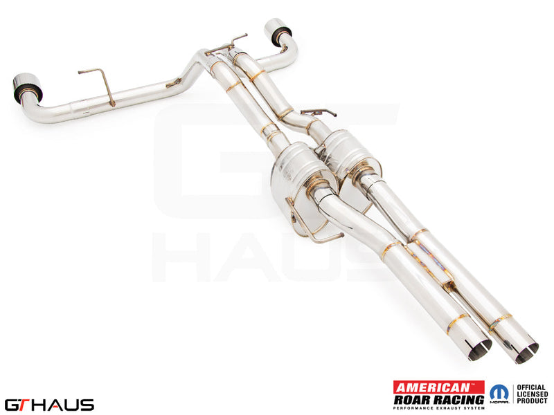 Premium stainless steel exhaust system for Jeep Wrangler Rubicon 392, enhancing performance and sound.