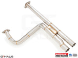 Premium RAM RHO V6T 2025+ AR Section 1 front pipe with 76mm piping and Velocity Chamber for enhanced exhaust flow.