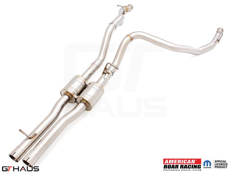 Premium performance exhaust system for RAM RHO V6T (2025+), featuring stainless steel construction and enhanced sound.