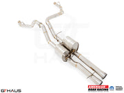 Premium performance exhaust system for RAM RHO (V6T) 2025+, featuring stainless steel construction and enhanced sound.