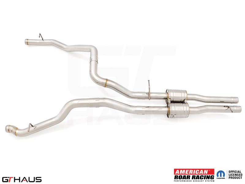 Premium exhaust system for RAM TRX 6.2L SC HEMI V8, enhancing performance and sound from 2021 to 2024 models.