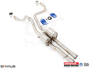 Premium exhaust system for RAM TRX 6.2L SC HEMI V8, featuring stainless steel construction and enhanced performance.